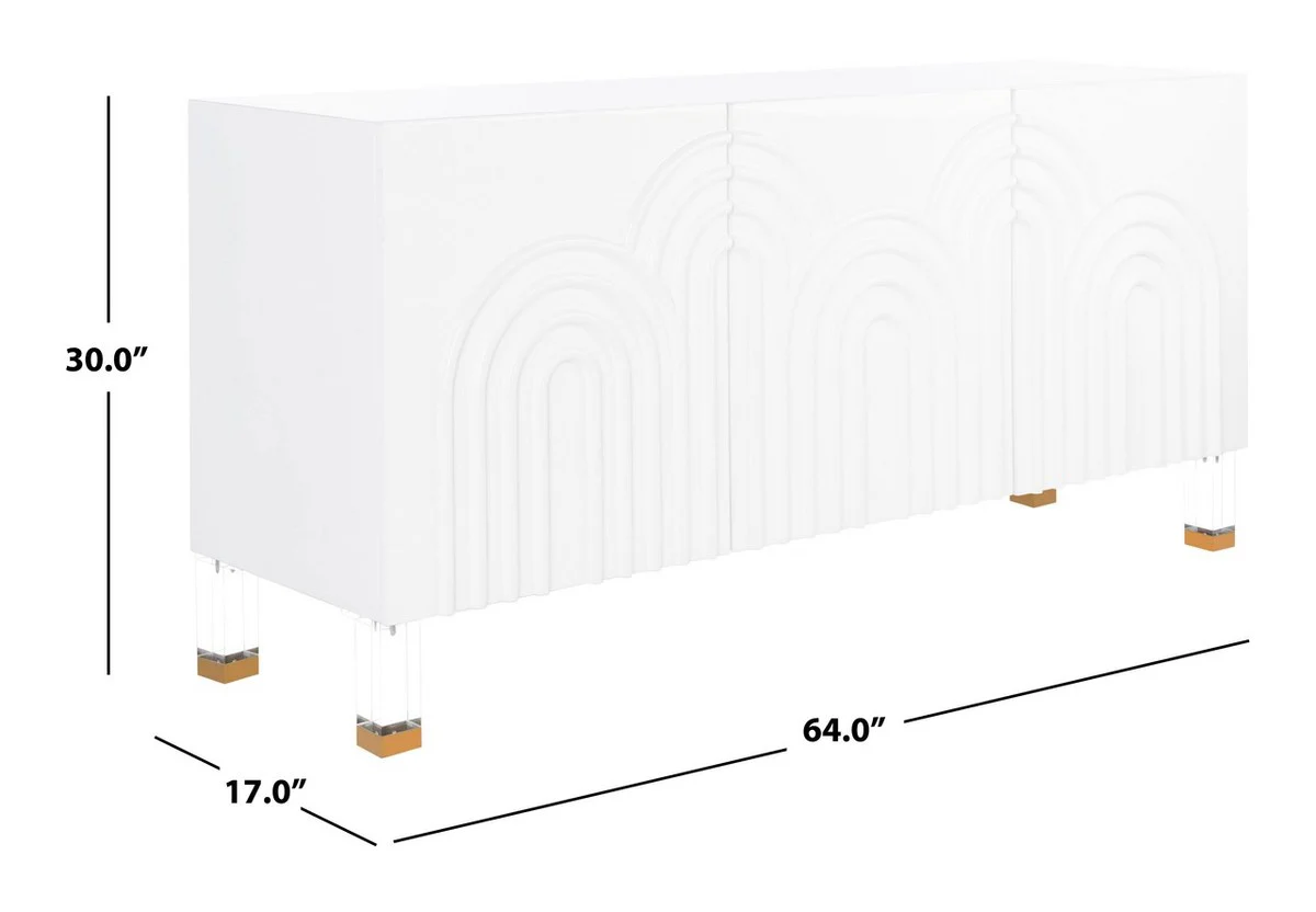 Safavieh Saturn Wave Acrylic Sideboard - White - Image 4