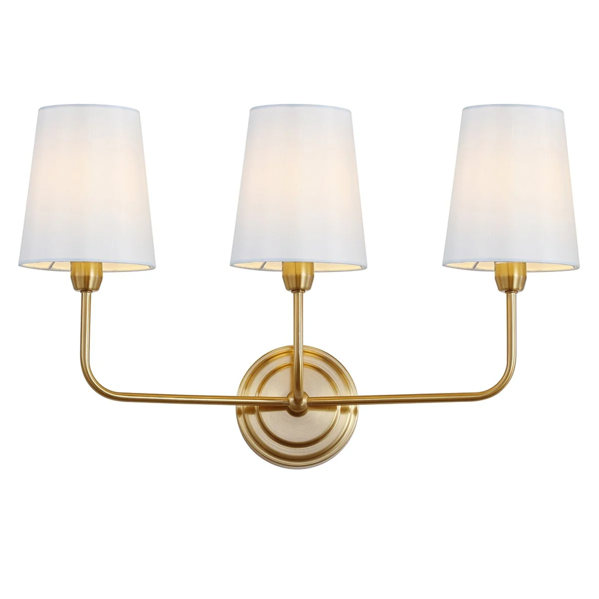 Safavieh Sawyer Three Light Wall Sconce - Brass Gold - Image 3