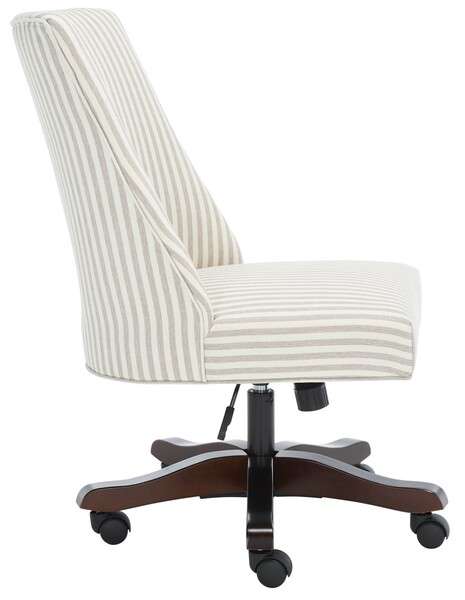 Safavieh Scarlet Desk Chair - Beige Stripe - Image 2