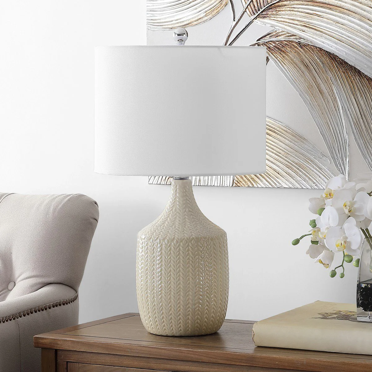 Safavieh Secia Table Lamp - Cream - Image 3