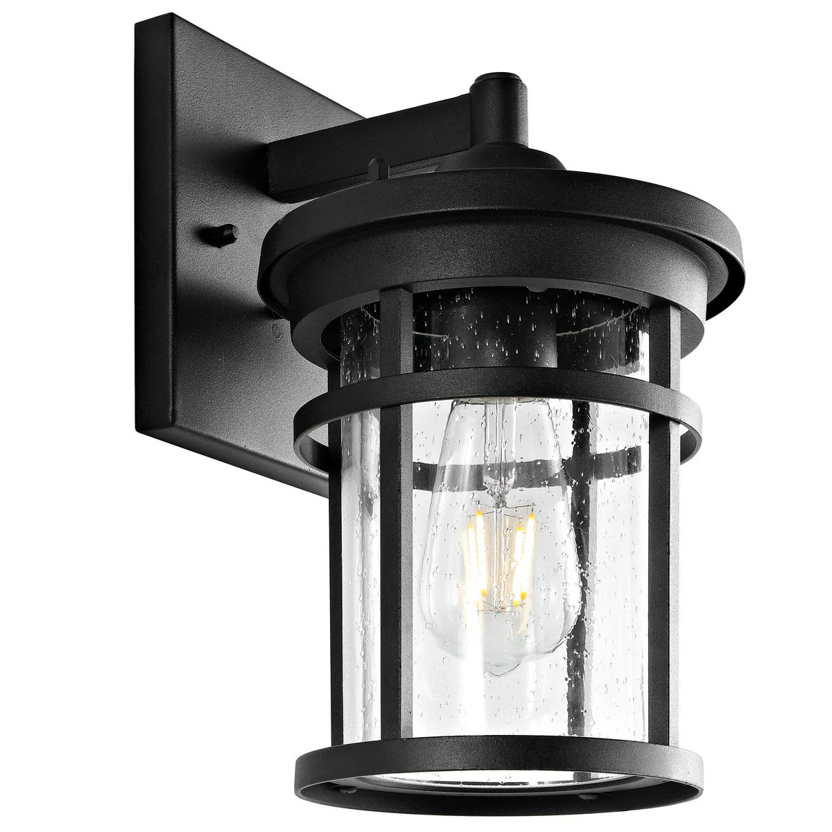 Safavieh Senta Outdoor Wall Lantern - Black - Image 2
