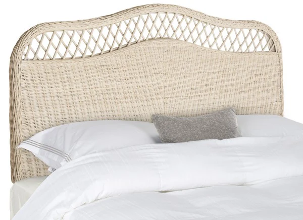 Safavieh Sephina Headboard Queen Size - White Washed - Image 2