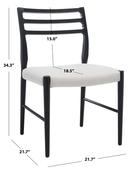 Safavieh Shaylyn Dining Chair - Taupe - Image 3