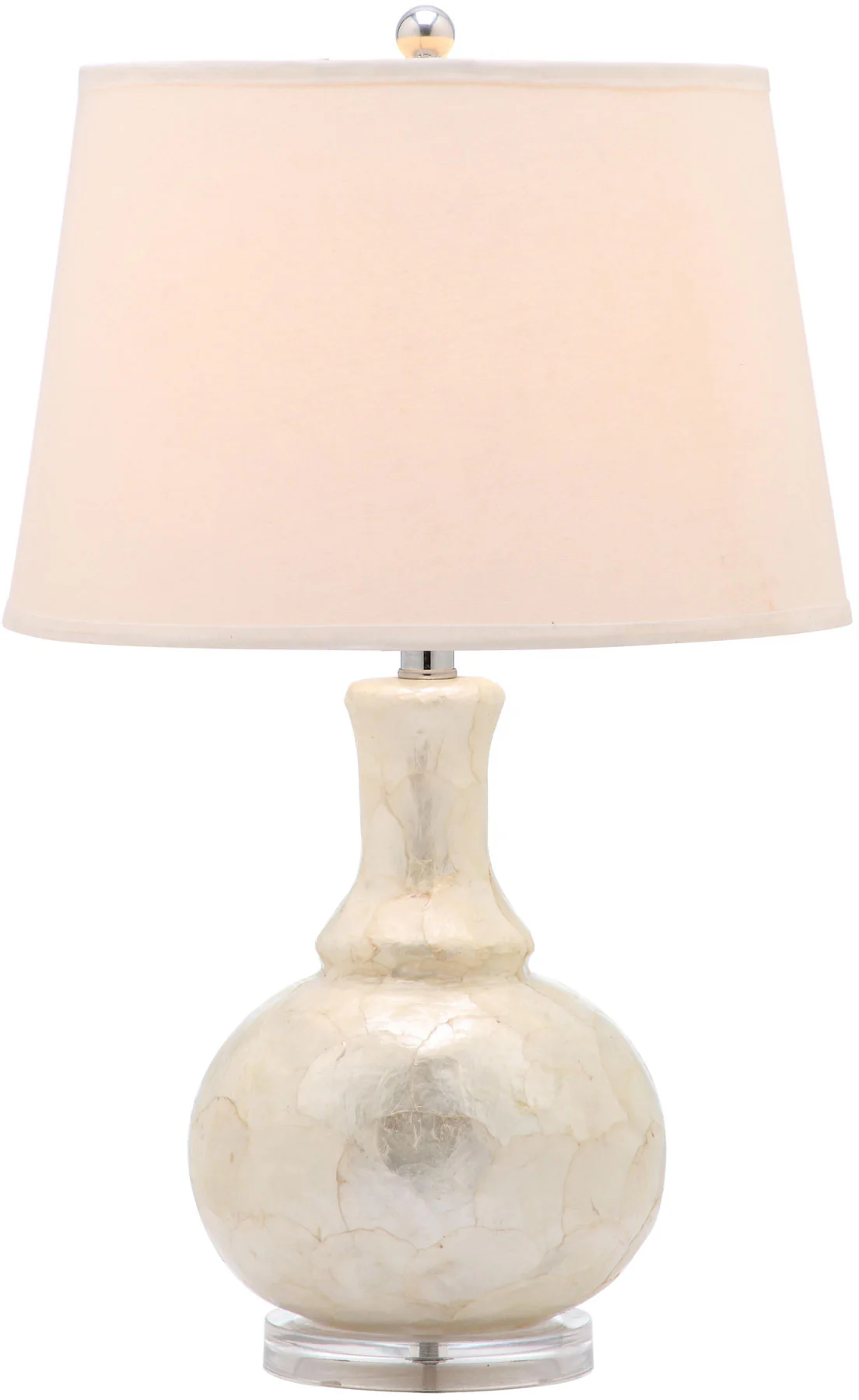 Safavieh Shelley 25-Inch H Gourd Table Lamp Set Of 2 - White - Image 2