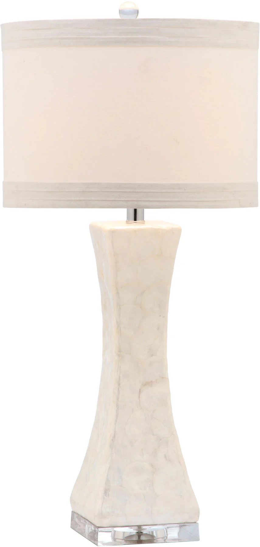 Safavieh Shelley 30-Inch H Concave Table Lamp Set Of 2 - White - Image 3