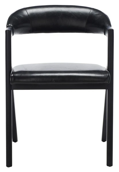 Safavieh Sherisse Vegan Dining Chair - Black - Image 2