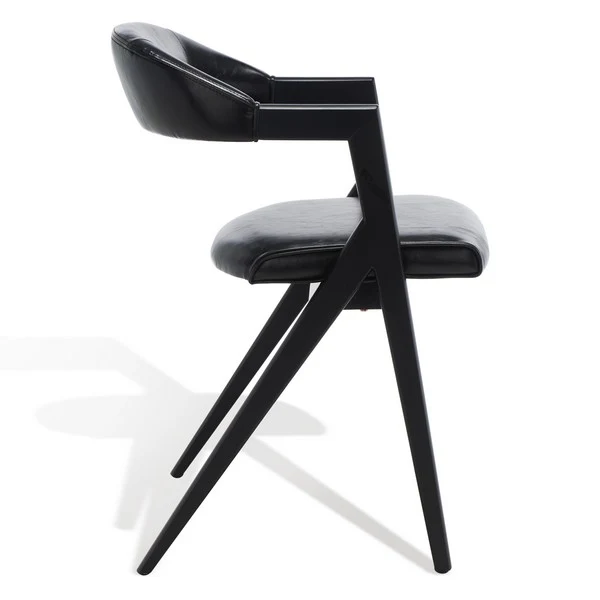 Safavieh Sherisse Vegan Dining Chair - Black - Image 4