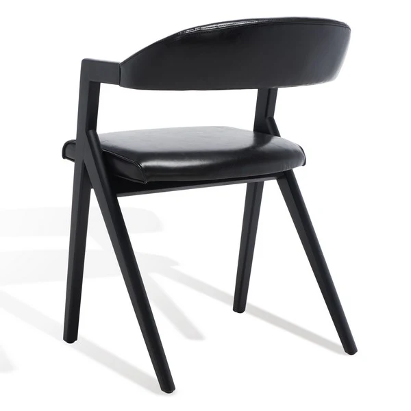 Safavieh Sherisse Vegan Dining Chair - Black - Image 5