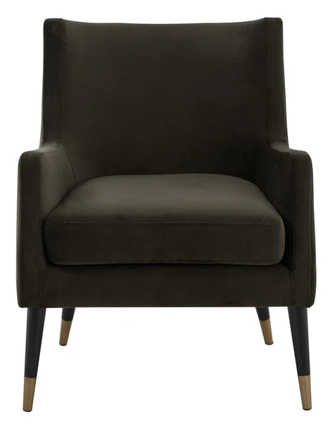 Safavieh Sicily Velvet Arm Chair - Shale - Image 2