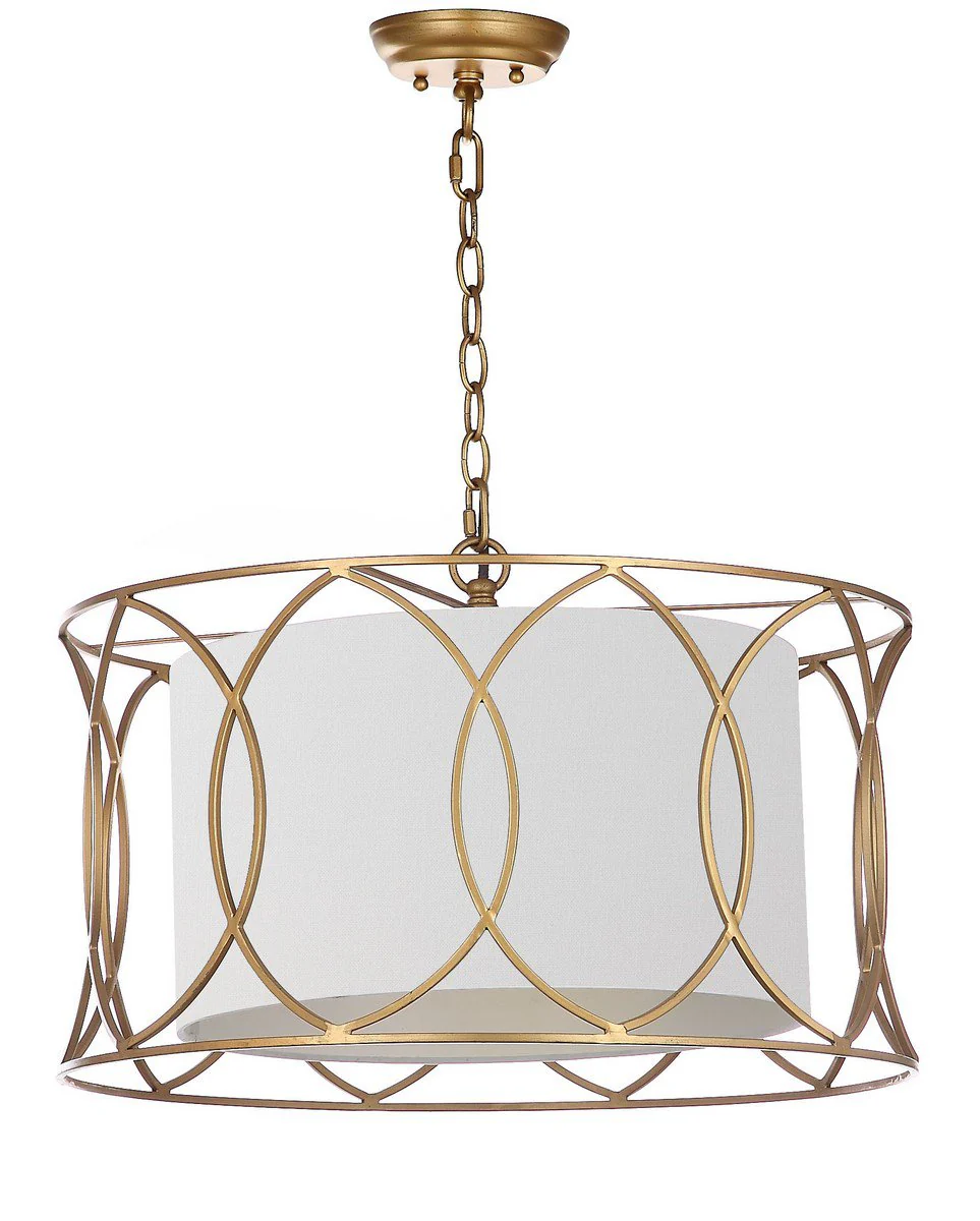 Safavieh Silas 21.5-Inch Dia Adjustable Pendant Lamp - Gold - Image 2