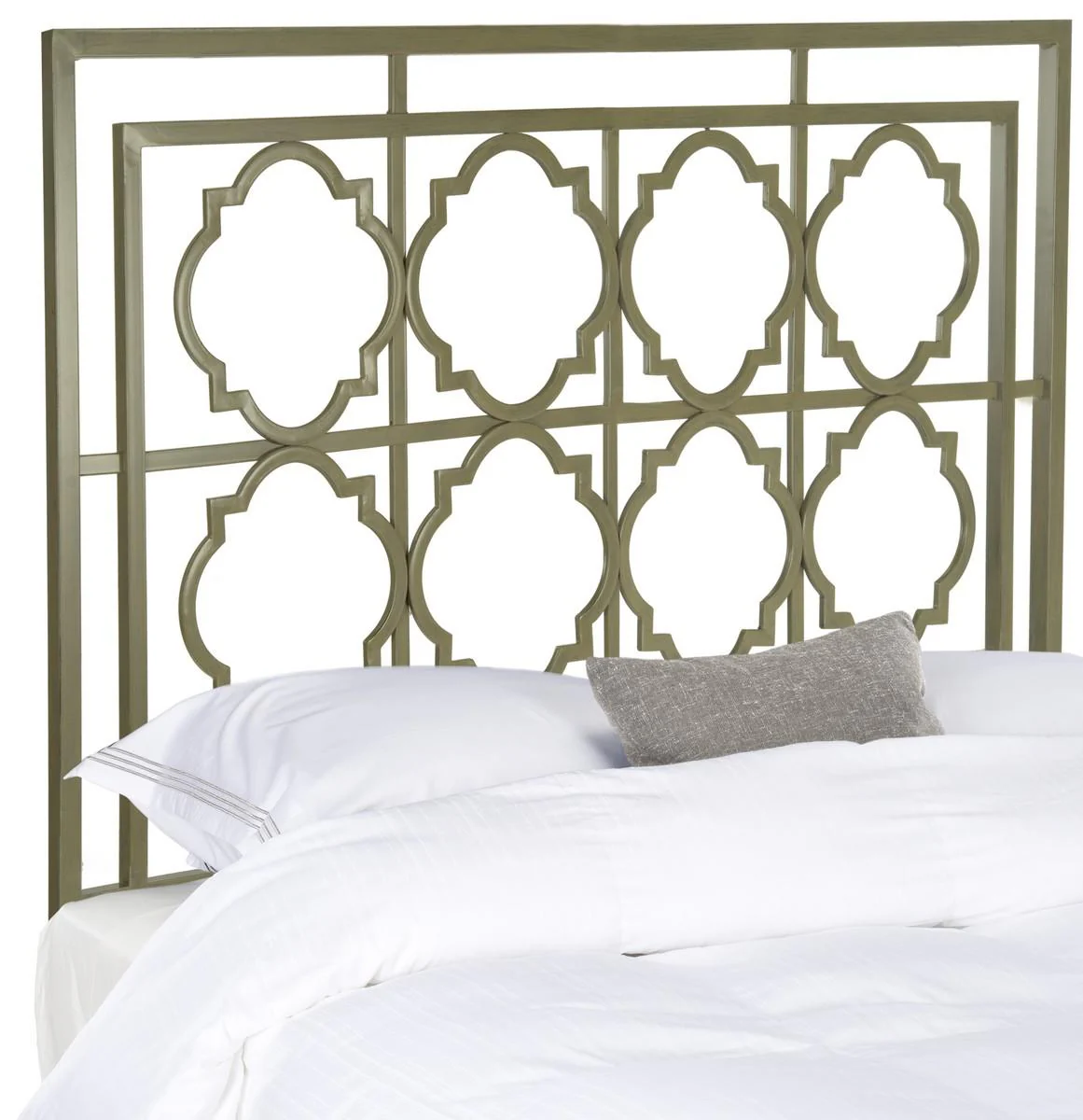 Safavieh Silva Headboard Queen Size - Distressed Brass - Image 2