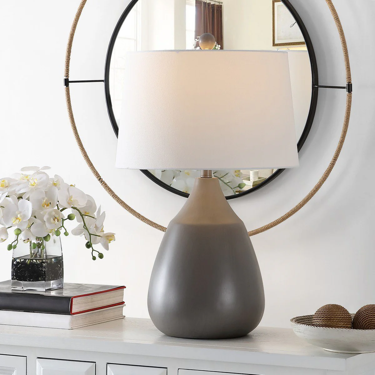 Safavieh Sinrus Table Lamp - Grey - Image 3