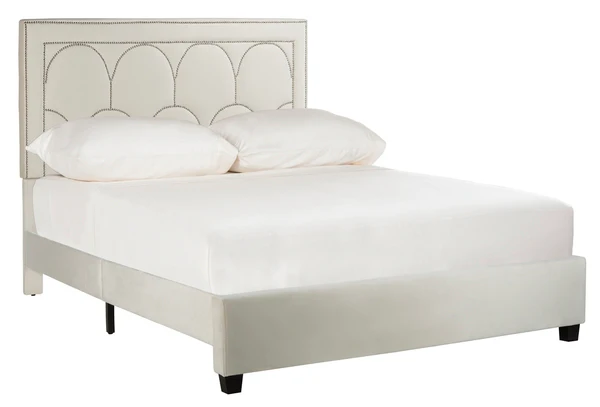 Safavieh Solania Bed Queen Size - Creme - Image 2