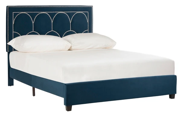 Safavieh Solania Bed Queen Size - Navy - Image 2