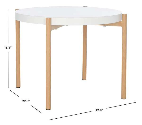 Safavieh Solara Accent Table - White - Image 3