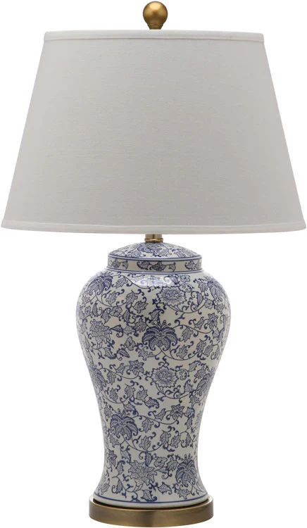 Safavieh Spring 29-Inch H Blossom Table Lamp Set Of 2 - Blue - Image 3