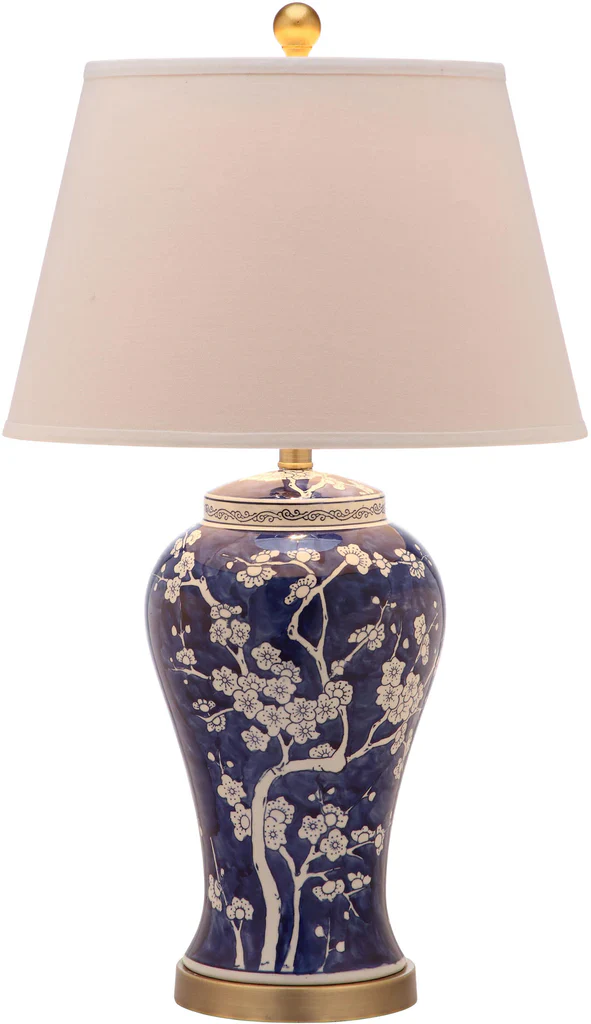 Safavieh Spring 29-Inch H Blossom Table Lamp Set Of 2 - Navy - Image 2