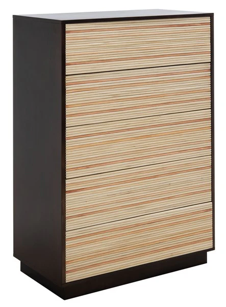 Safavieh Stassie 5 Drawer Tall Dresser - Natural - Image 4