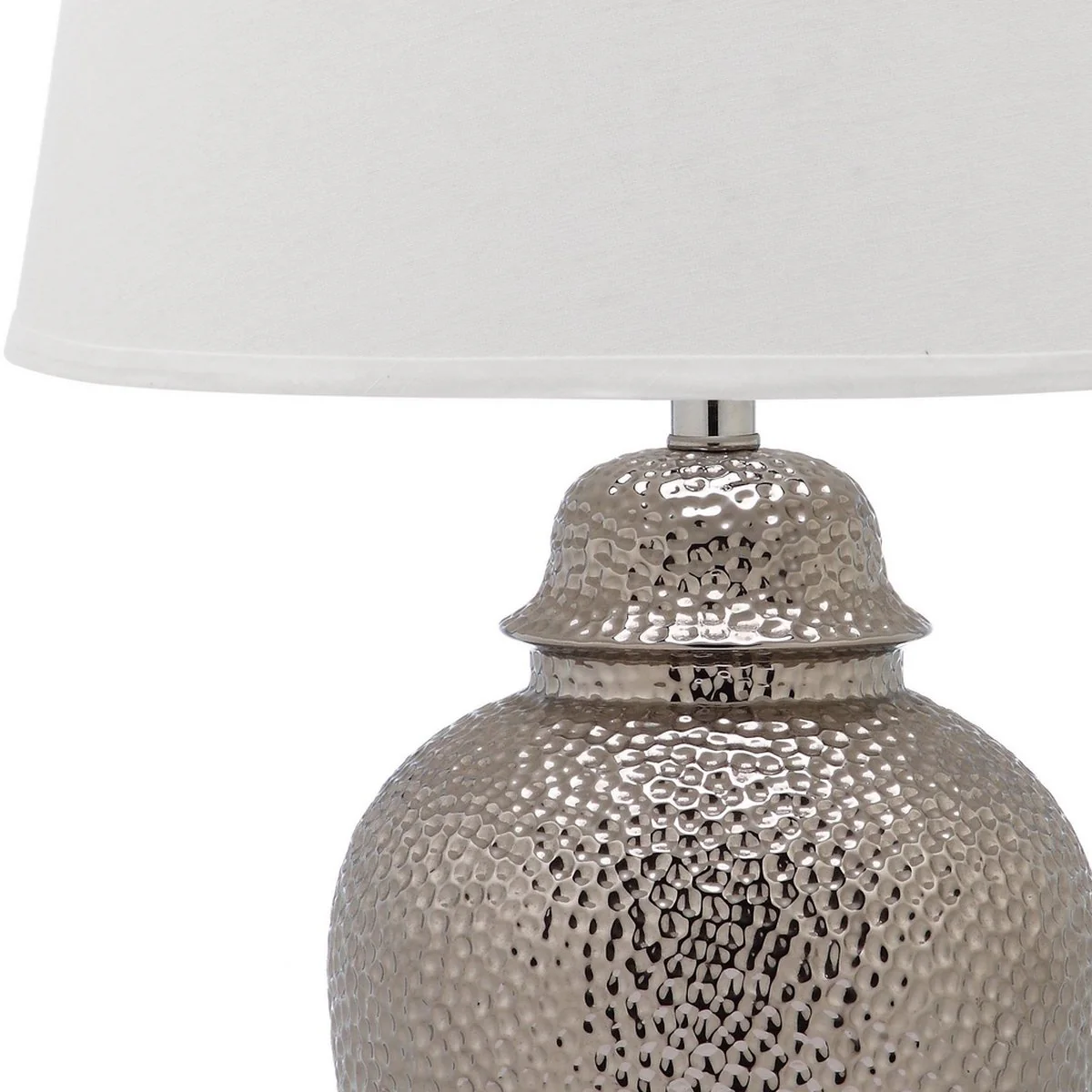Safavieh Sterling 27.5-Inch H Ginger Jar Lamp Set Of 2 - Silver - Image 3