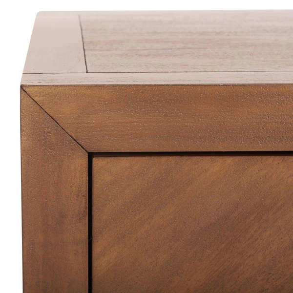 Safavieh Steve 2 Drawer Wood Nightstand - Brown - Image 4