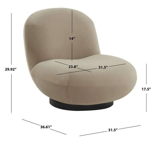 Safavieh Stevie Boucle Accent Chair - Light Brown - Image 5