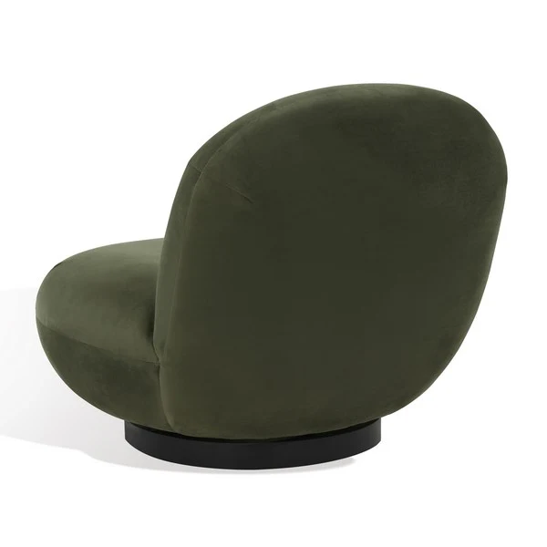 Safavieh Stevie Boucle Accent Chair - Olive Green - Image 4