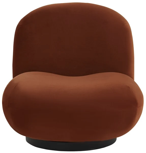 Safavieh Stevie Boucle Accent Chair - Rust - Image 2