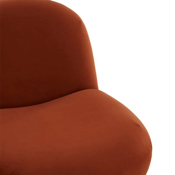 Safavieh Stevie Boucle Accent Chair - Rust - Image 4