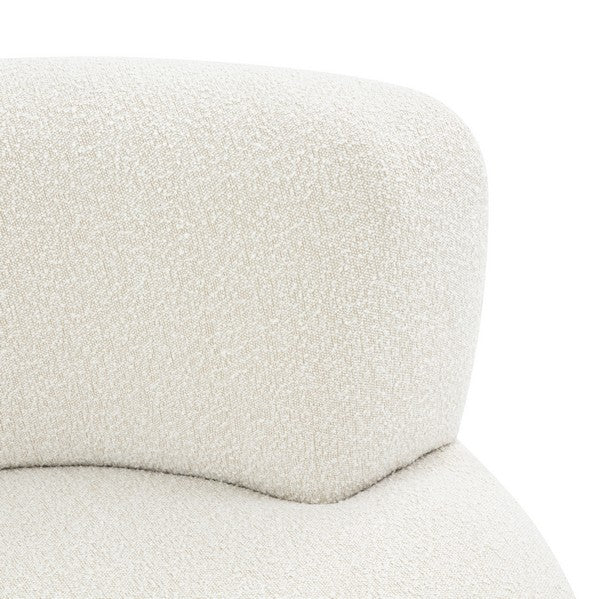 Safavieh Stevie Boucle Curved Back Sofa - Ivory - Image 3