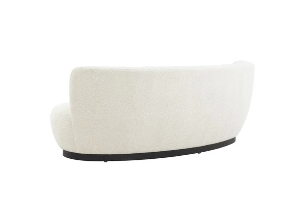 Safavieh Stevie Boucle Curved Back Sofa - Ivory - Image 4