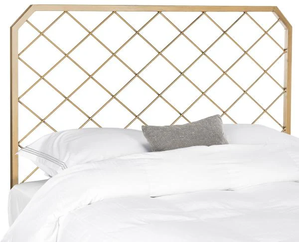 Safavieh Stitch Headboard Queen Size - Antique Gold - Image 2