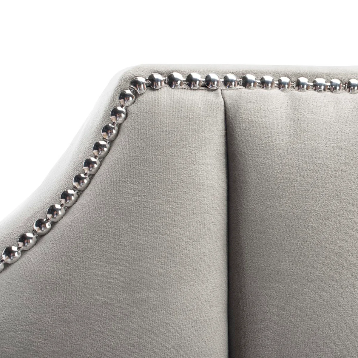Safavieh Streep Fabric Bed Full Size - Grey - Image 4