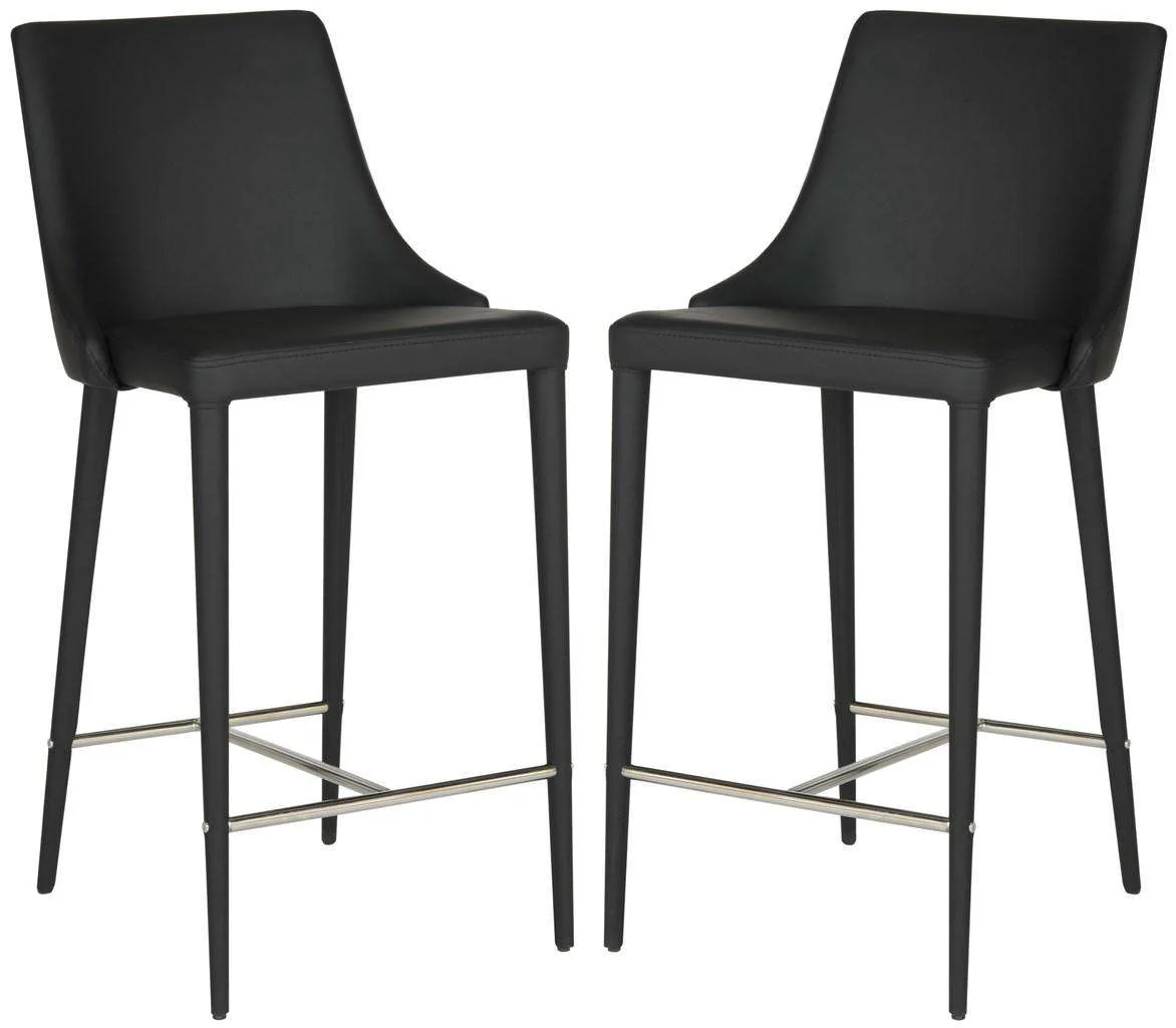 Safavieh Summerset Counter Stool Set Of 2 - Black - Image 2