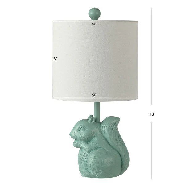 Safavieh Sunny Squirrel Lamp - Seafoam - Image 3