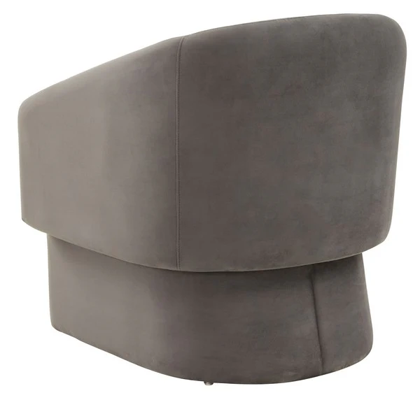 Safavieh Susie Barrel Back Accent Chair - Dark Gray - Image 4