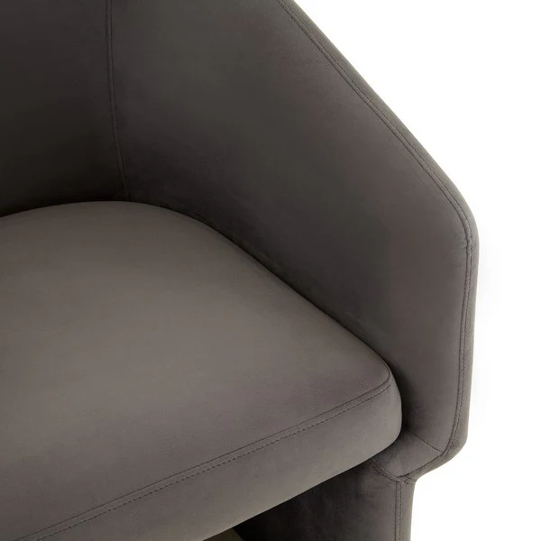 Safavieh Susie Barrel Back Accent Chair - Dark Gray - Image 5