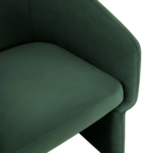 Safavieh Susie Barrel Back Accent Chair - Forest Green - Image 4