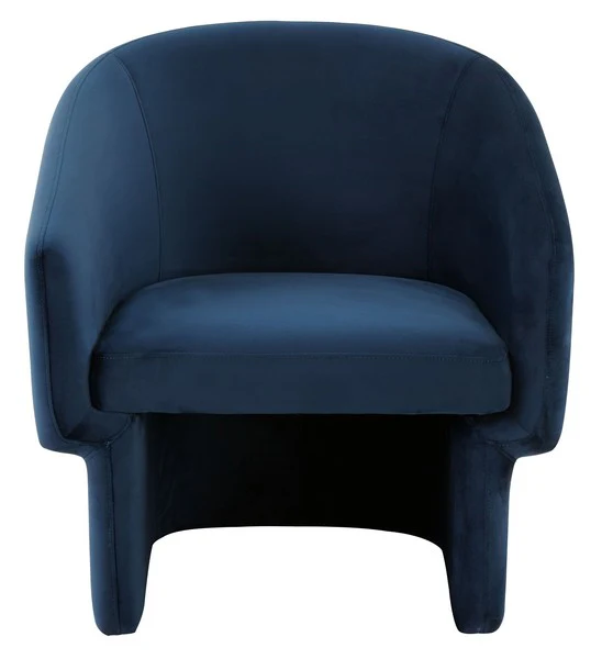 Safavieh Susie Barrel Back Accent Chair - Navy - Image 2