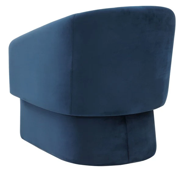 Safavieh Susie Barrel Back Accent Chair - Navy - Image 5