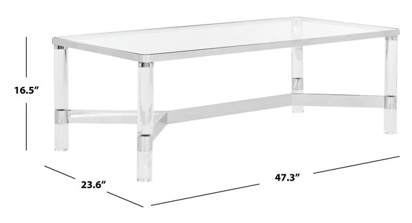 Safavieh Suzanna Coffee Table - Silver - Image 3
