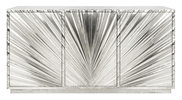 Safavieh Sylas Sunburst 3-Dr Sideboard - Silver - Image 2