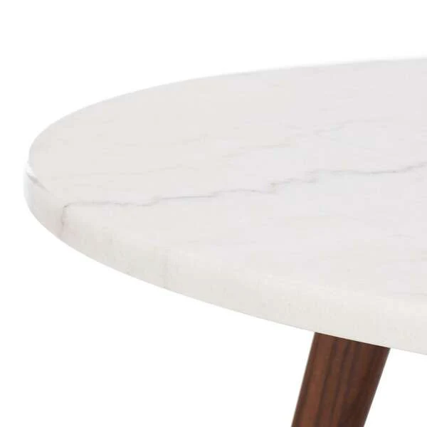 Safavieh Syrio Round Marble Coffee Table - Marble - Image 2