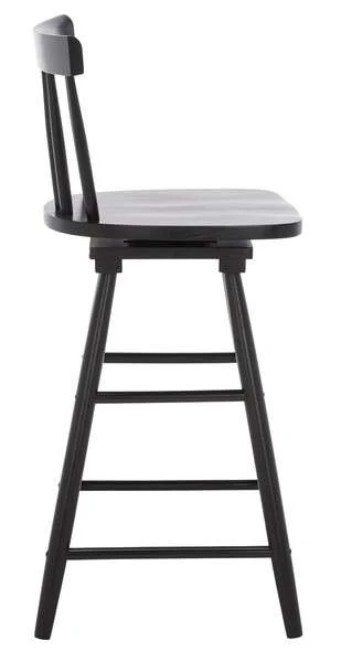 Safavieh Tage Swivel Counter Stool - Black - Image 3