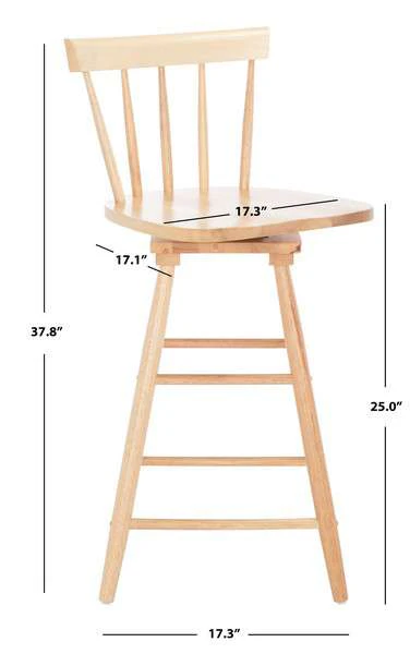 Safavieh Tage Swivel Counter Stool - Natural - Image 4