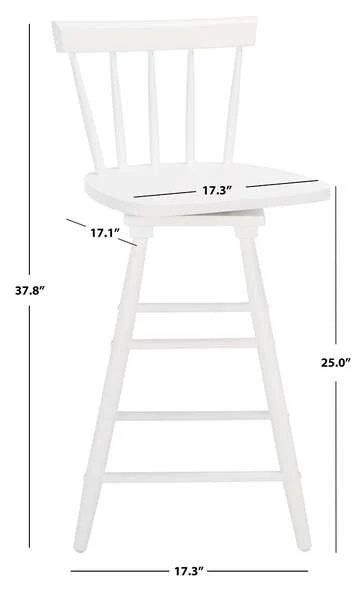 Safavieh Tage Swivel Counter Stool - White - Image 4