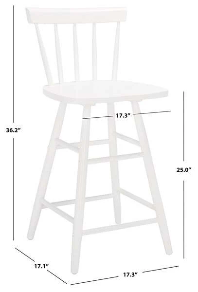 Safavieh Tally Wood Counter Stool - White - Image 4