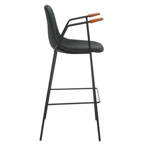 Safavieh Tanner Mid Century Barstool - Black Body - Image 2