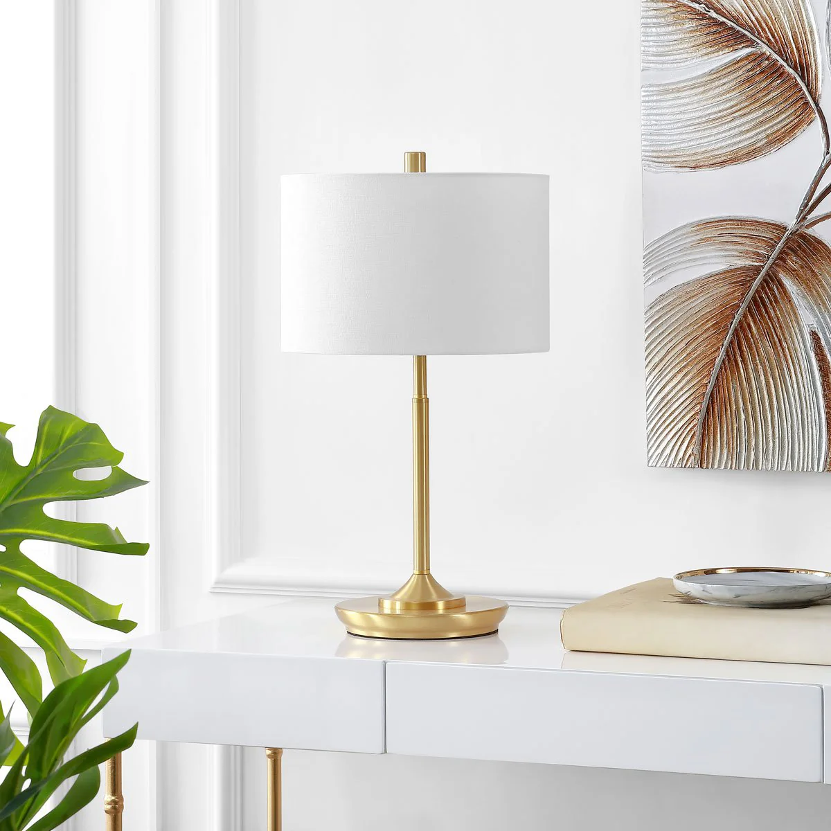 Safavieh Taren Table Lamp Set Of 2 - Brass Gold - Image 3