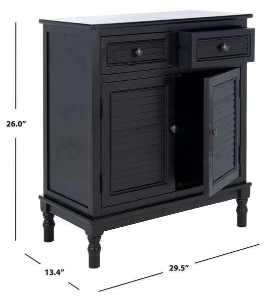 Safavieh Tate 2Drw 2 Door Sideboard - Black - Image 4