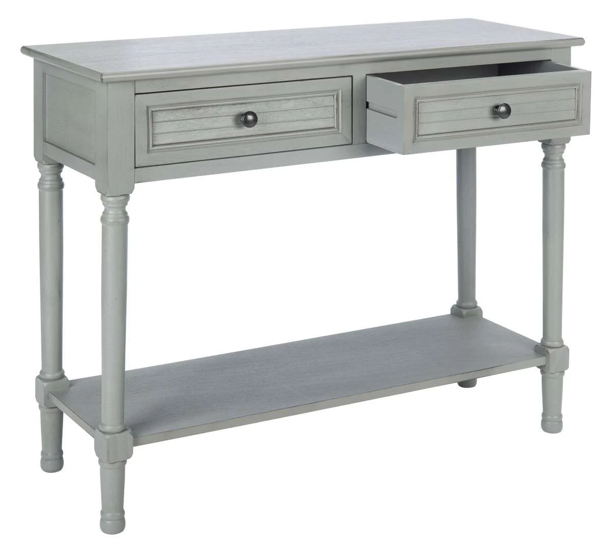 Safavieh Tate 2Drw Console Table - Distressed Gray - Image 3